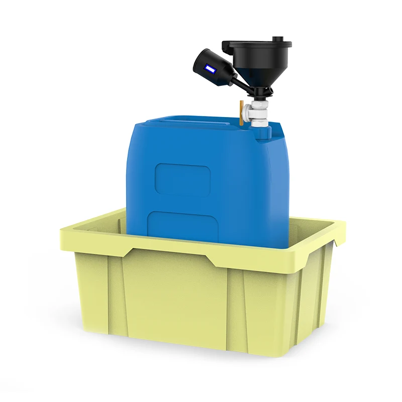 Пучки воронок для відходів хімічних розчинників