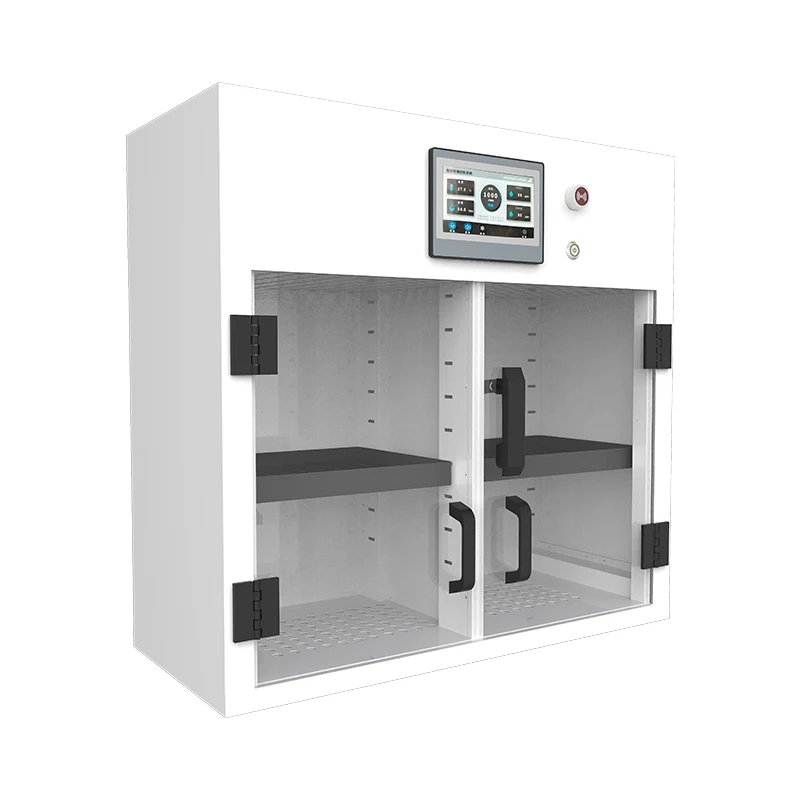 Сталева шафа для зберігання ліків, що самоочищається